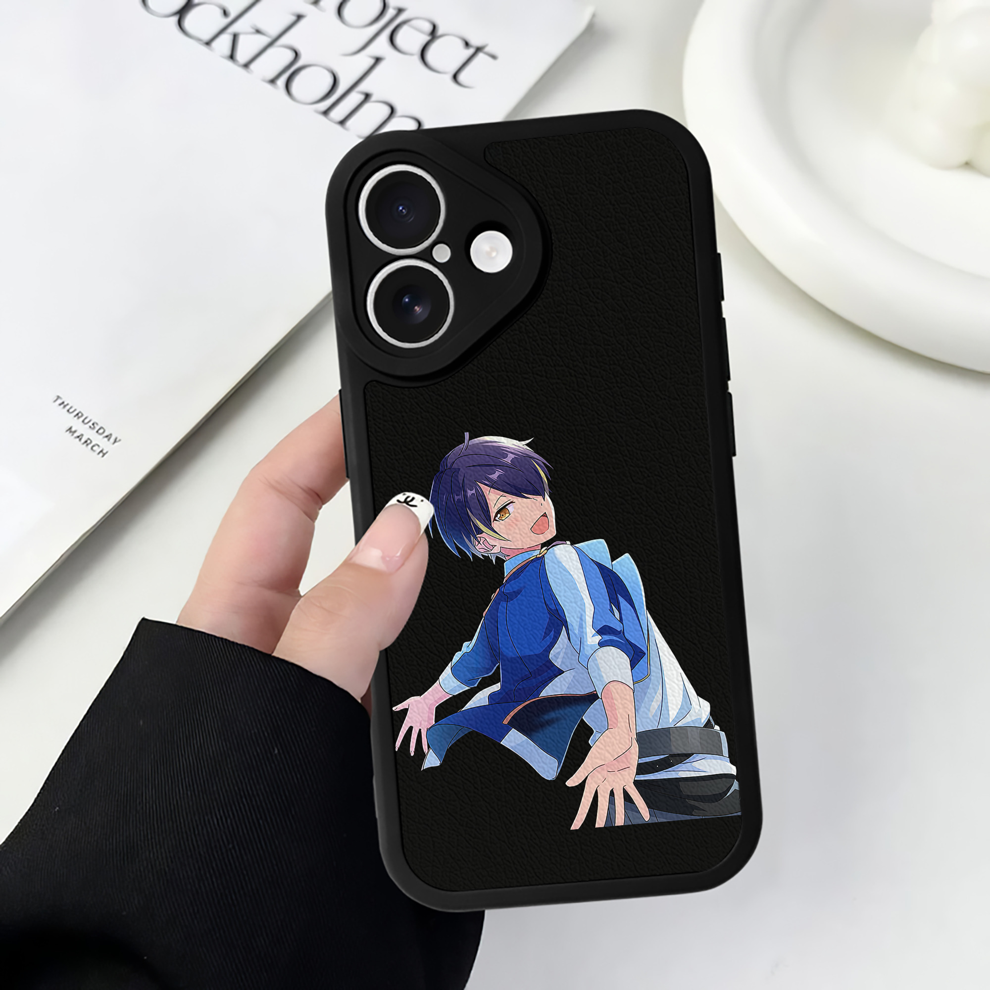 （画像用） あんさんぶるスターズ! Ensemble Stars 【iPhone 16シリーズ対応】シリコンスマホケース（レザー調） 材質：シリコン